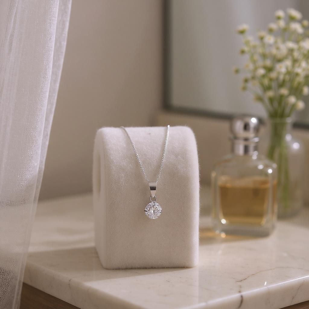 Collar punto de Luz Clair de Lune Circon Plata 925