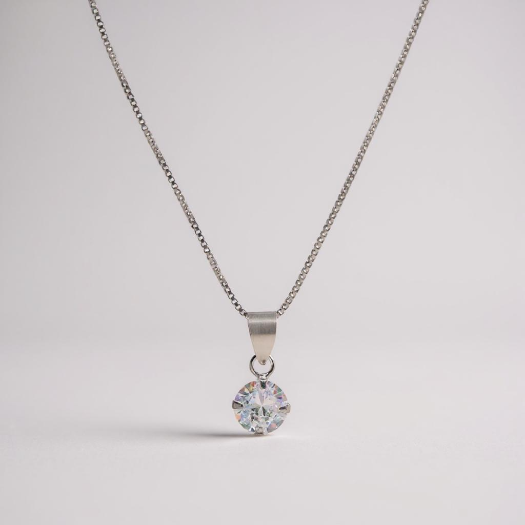 Collar punto de Luz Clair de Lune Circon Plata 925