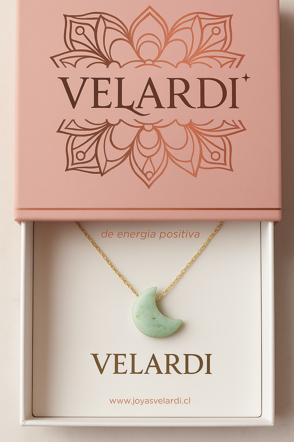 Collar media luna de Amazonita Velardi