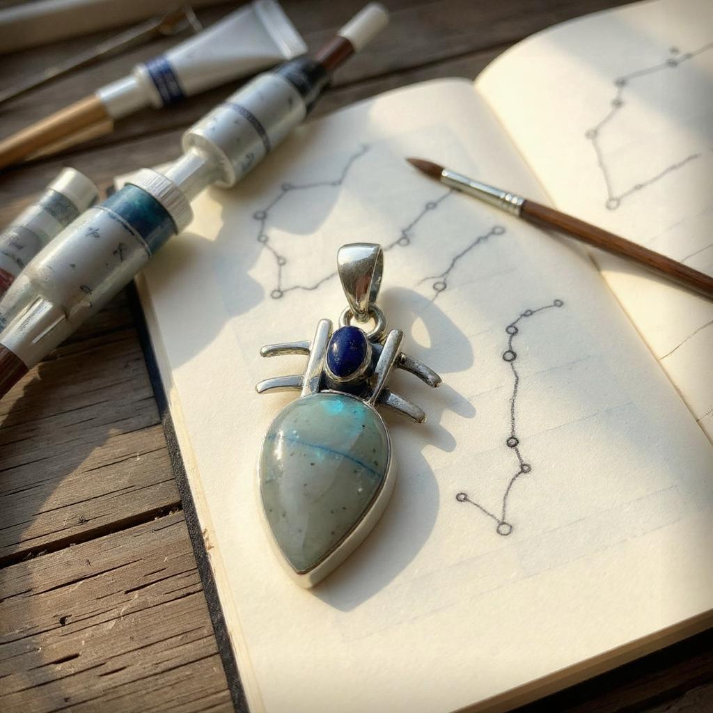 Colgante de Canvasita y Lapislazuli de Afganistan - Joyas Velardi