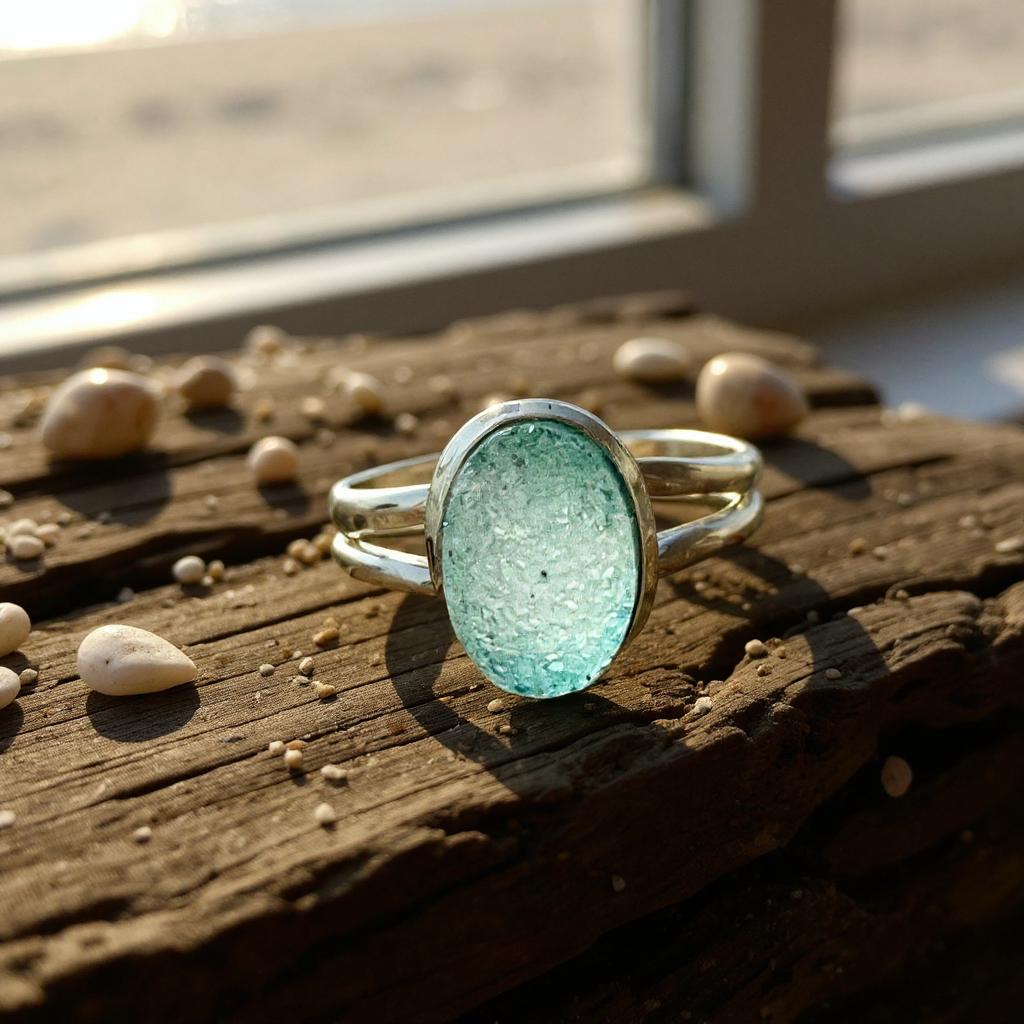 Anillo de Drusa de Titanio Azul – “Oceanis” | Plata 925 - Joyas Velardi