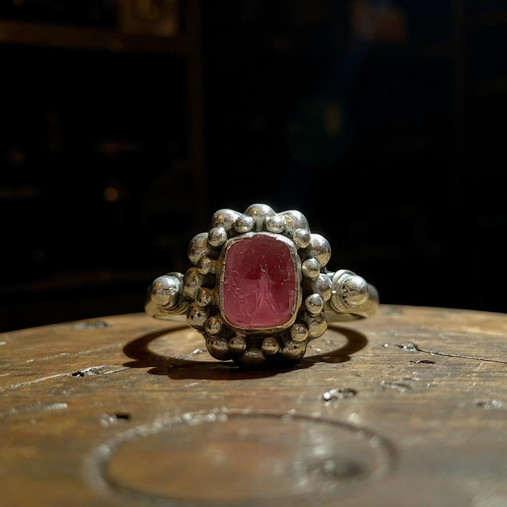 Selene — Anillo de Turmalina Rosa de Bali en Plata 925 - Joyas Velardi