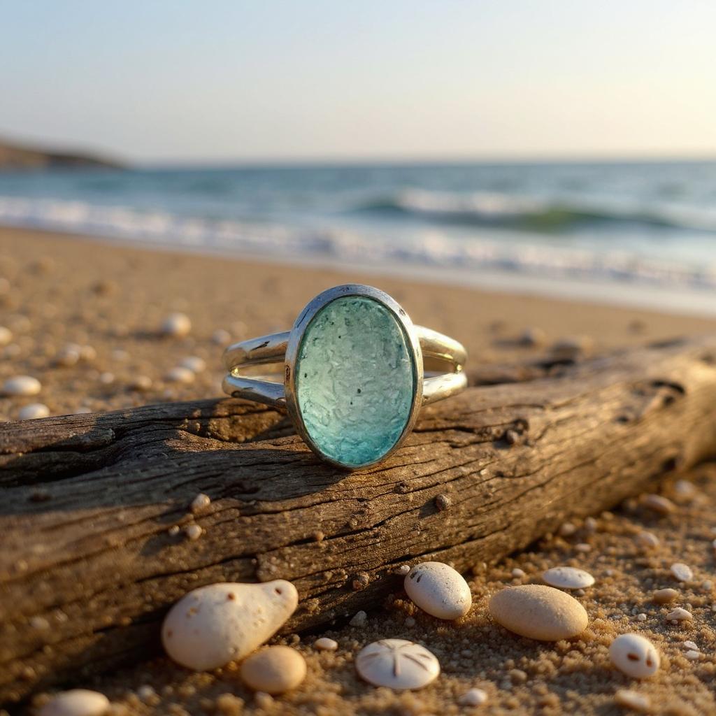 Anillo de Drusa de Titanio Azul – “Oceanis” | Plata 925 - Joyas Velardi