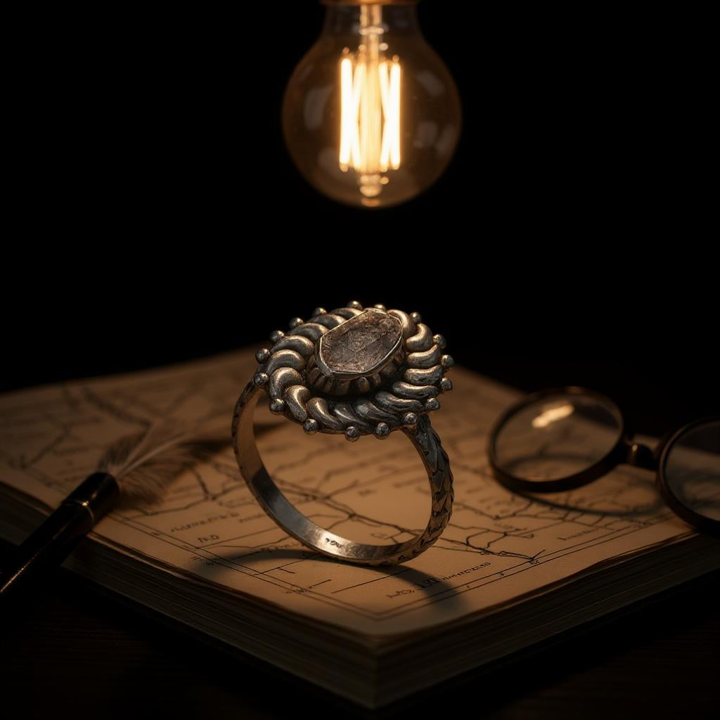 Nyra Herkimer – Anillo de plata 925 con diamante Herkimer - Joyas Velardi