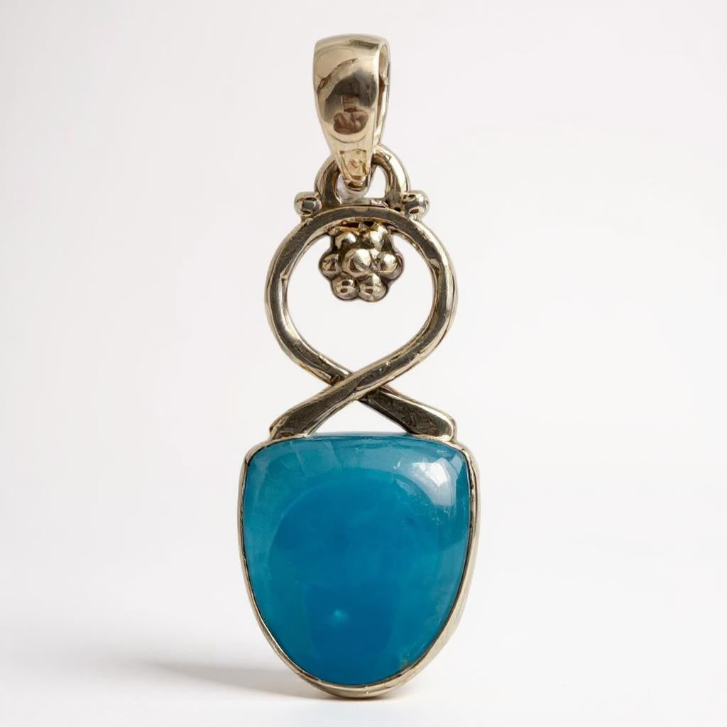 Colgante de Smithsonita - Ofelia - Plata 925 - Joyas Velardi