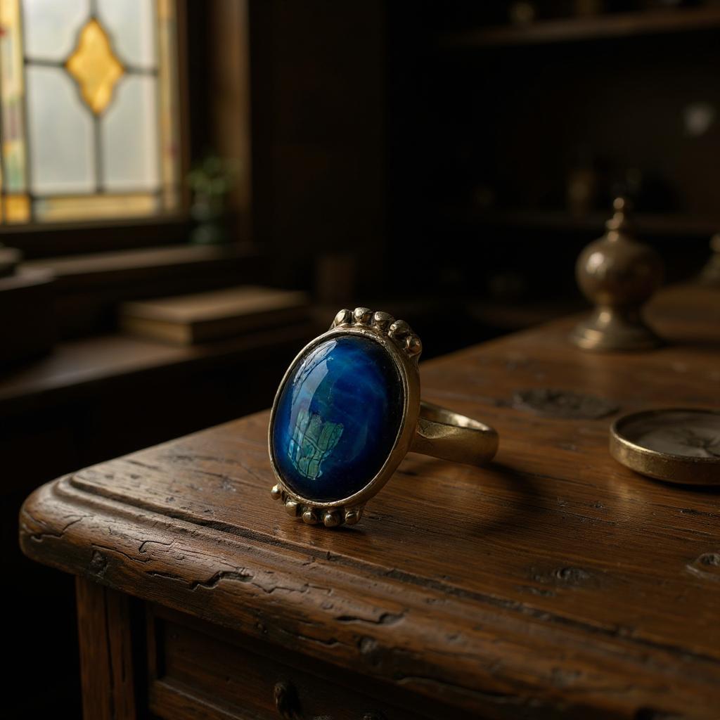 Anillo Labradorita Azul De Madagascar Plata 925 - Joyas Velardi