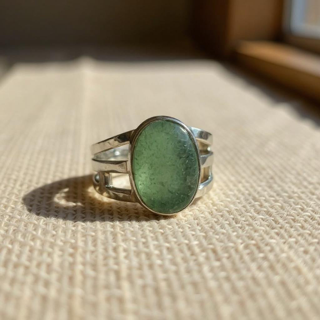 Anillo Hygeia – Aventurina Verde del Himalaya en Plata 925 - Joyas Velardi