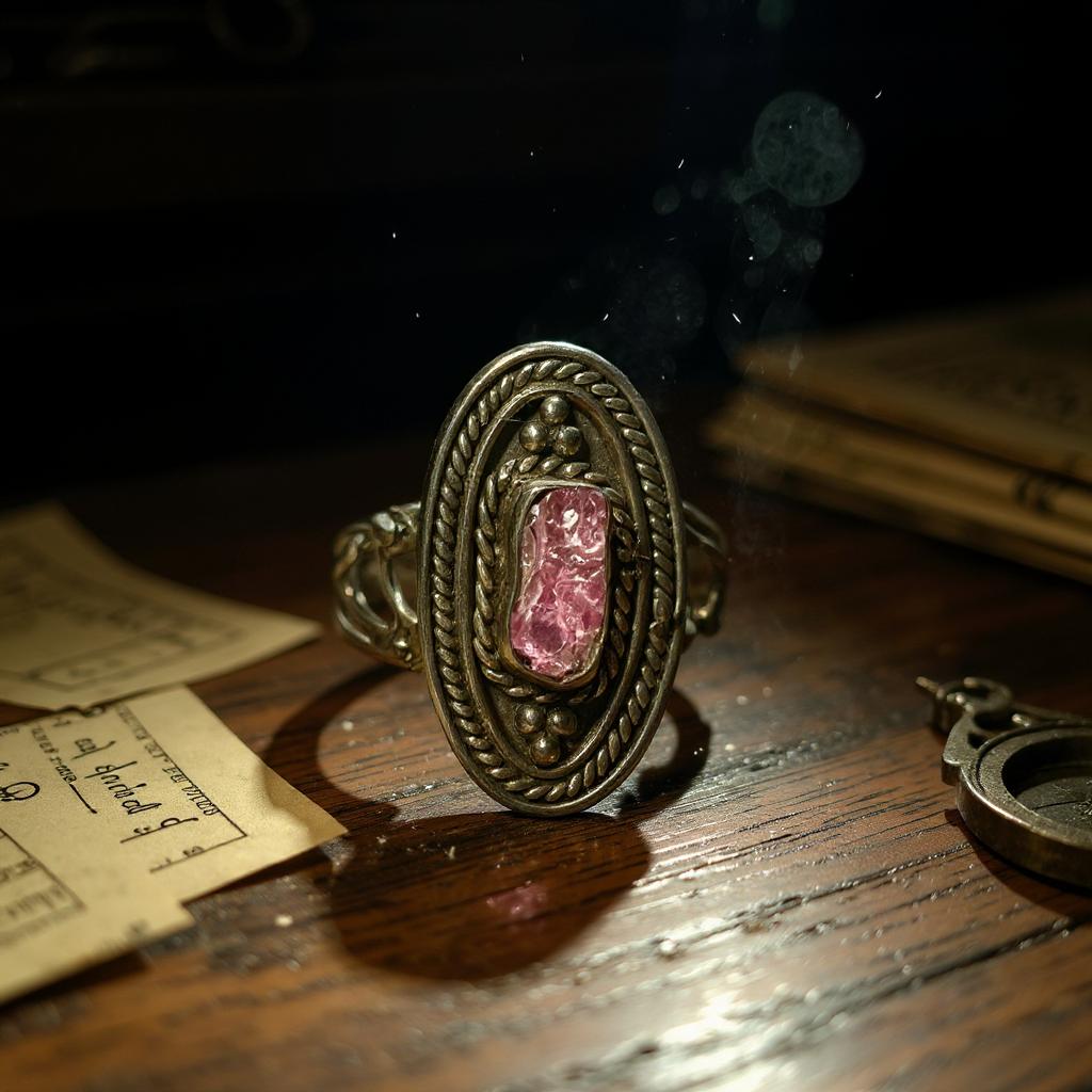 Anillo de Plata 925 con Turmalina Rosa de Bali — Sarasvati - Joyas Velardi