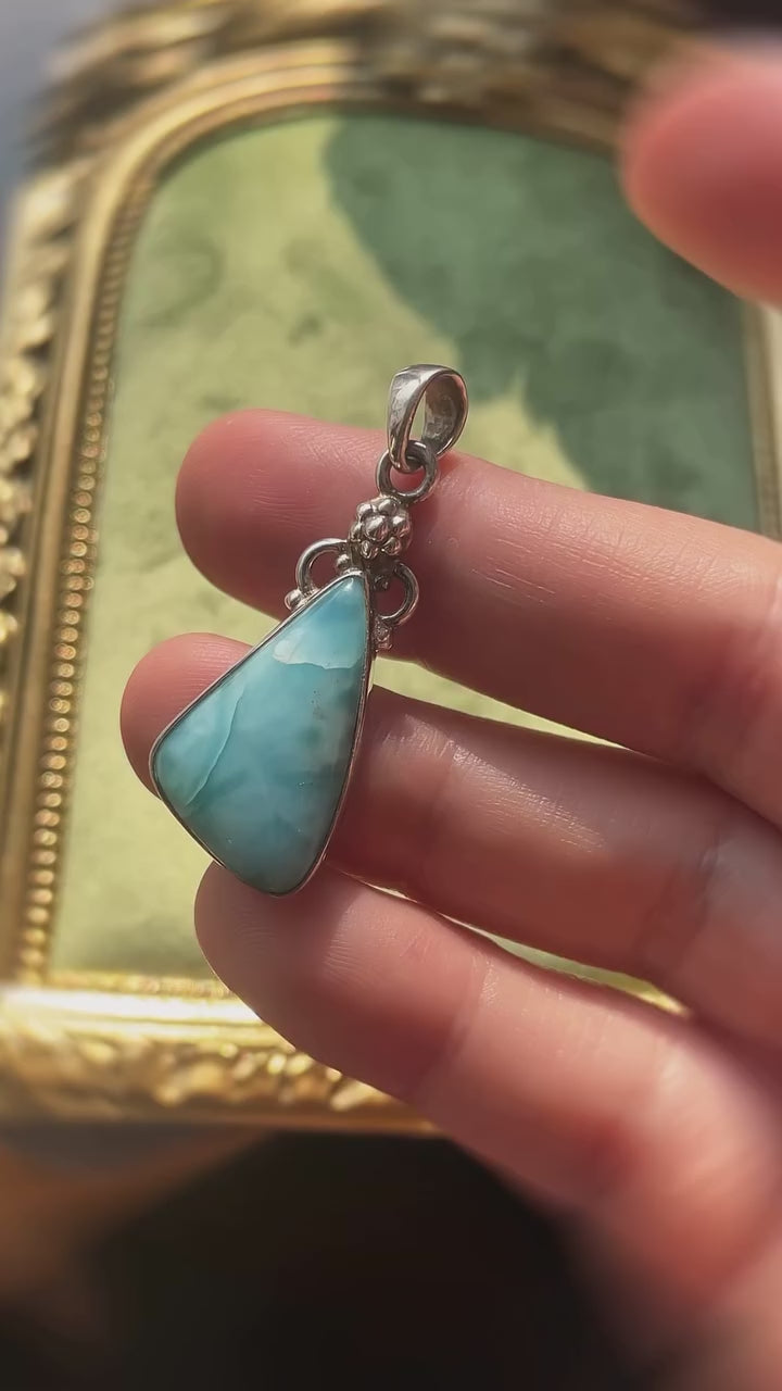 Colgante de Larimar Plata 925 - Ocealis