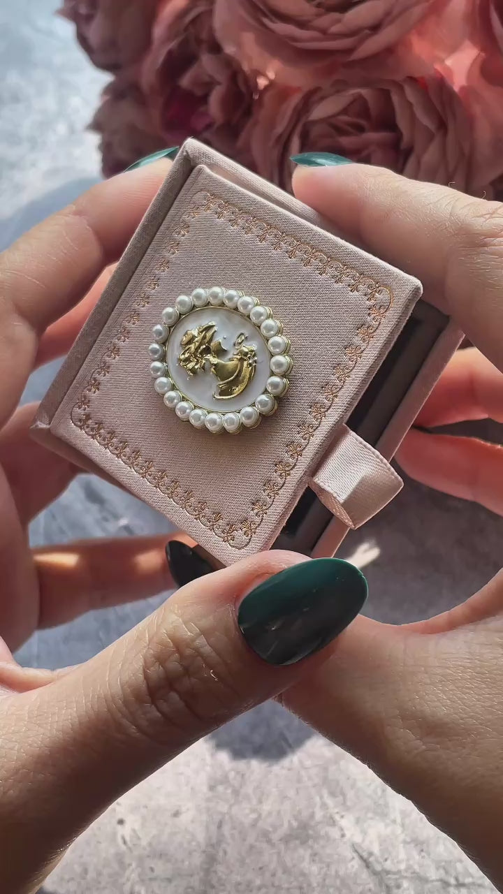 Anillo Blue Mirage Labradorita azul de Madagascar Plata 925