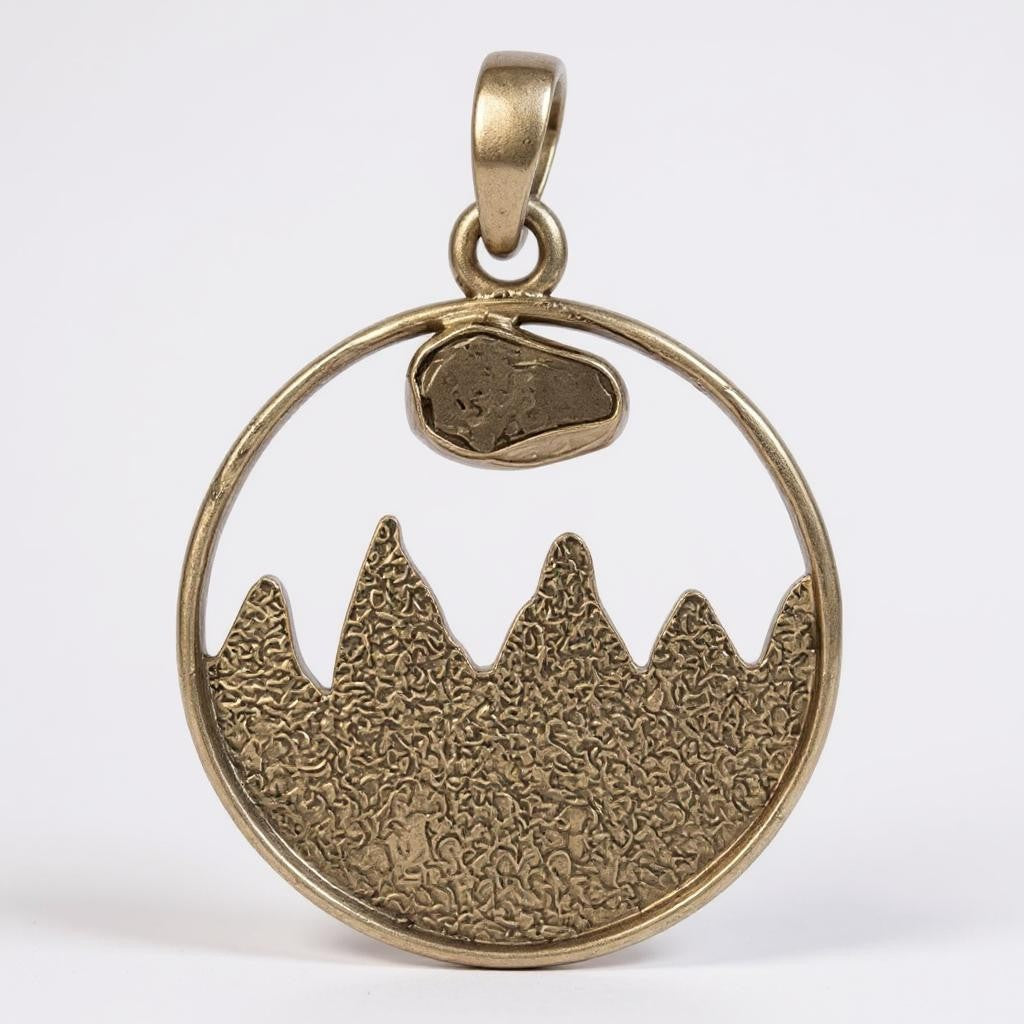 Colgante Diamante Herkimer Montañas De Plata - Joyas Velardi